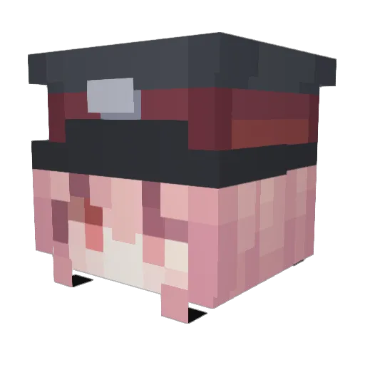 Vunoos Minecraft avatar head, 3D render