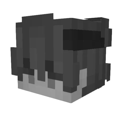 Vurait Minecraft avatar head, 3D render