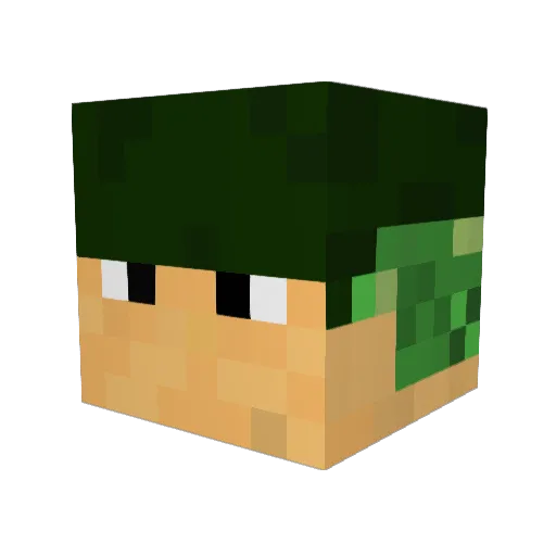 Vurgrim Minecraft avatar head, 3D render