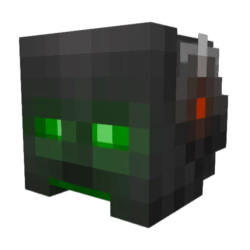 Vurith Minecraft avatar head, 3D render