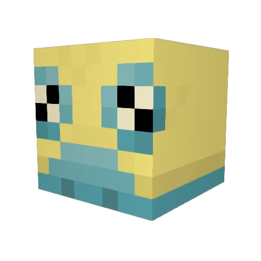 Vurmin Minecraft avatar head, 3D render