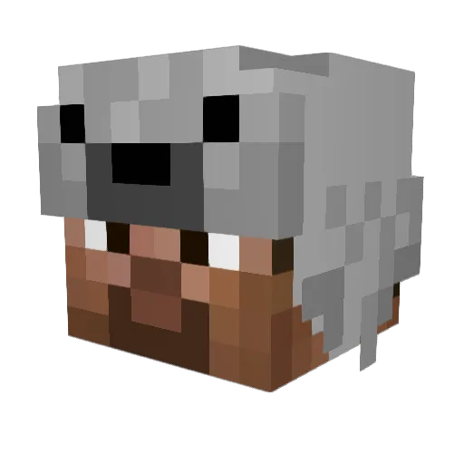Vurnth Minecraft avatar head, 3D render