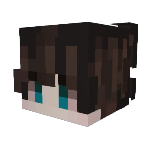 Vurraze Minecraft avatar head, 3D render