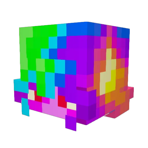 Vurria Minecraft avatar head, 3D render