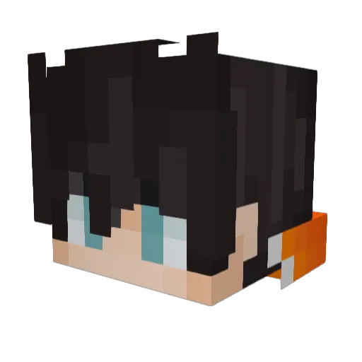 Vuulcan00 Minecraft avatar head, 3D render