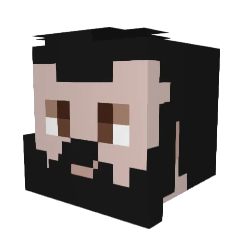Vuuul Minecraft avatar head, 3D render