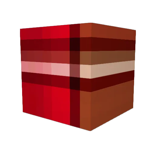 Vuxcle Minecraft avatar head, 3D render