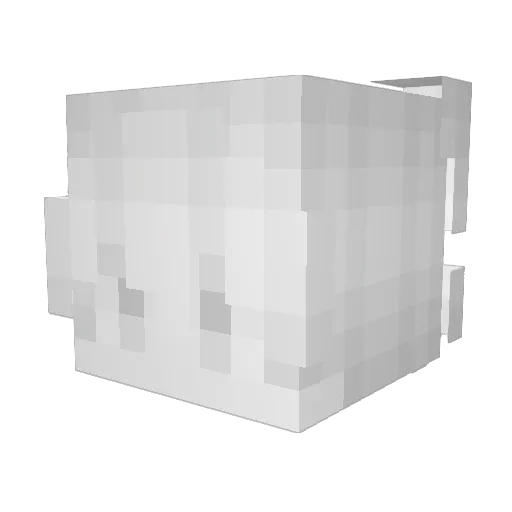 Vuz2207 Minecraft avatar head, 3D render