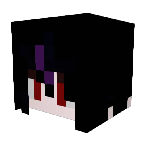 Vuzluf Minecraft avatar head, 3D render