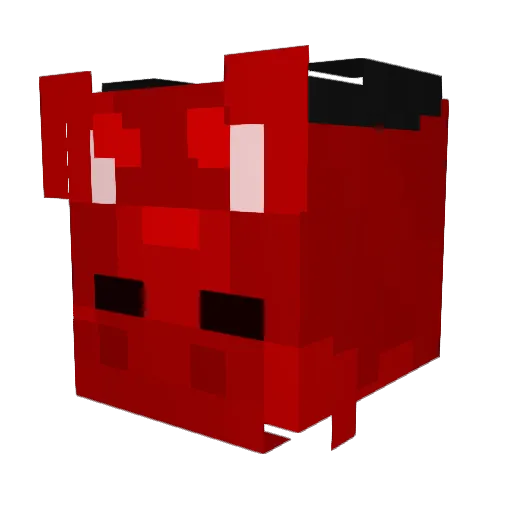 Vuzzy_ Minecraft avatar head, 3D render