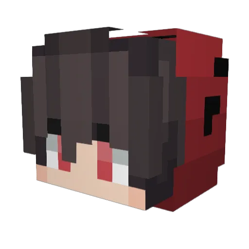 VvDarK Minecraft avatar head, 3D render
