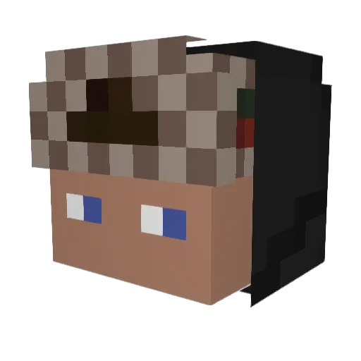VvStayZz Minecraft avatar head, 3D render