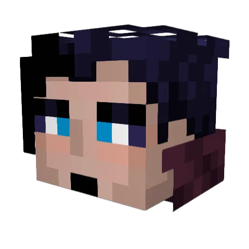 Vval_Vvampy Minecraft avatar head, 3D render