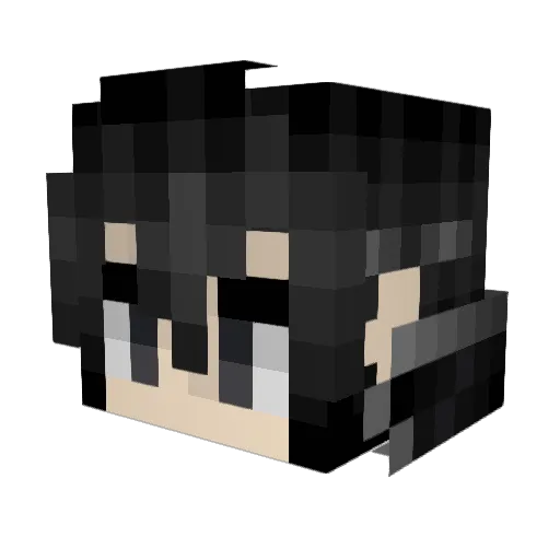VvecC Minecraft avatar head, 3D render