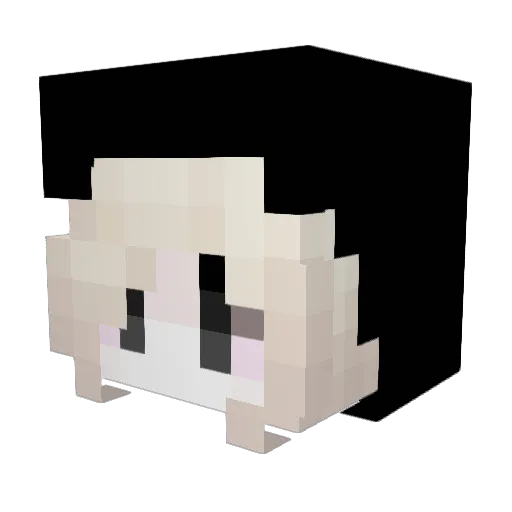Vveno_ Minecraft avatar head, 3D render