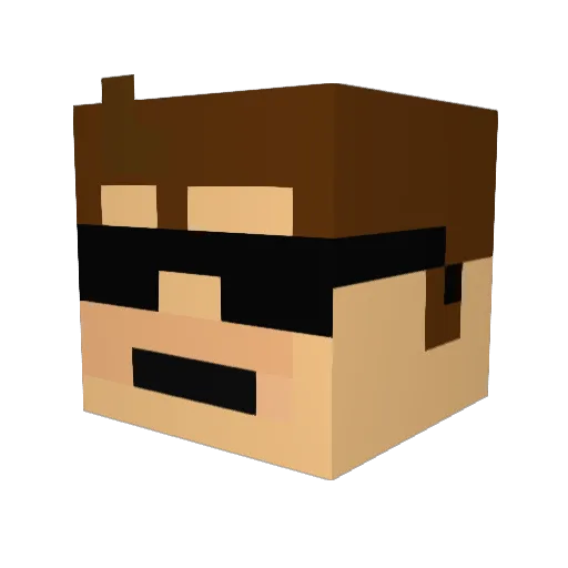 VwDoug Minecraft avatar head, 3D render
