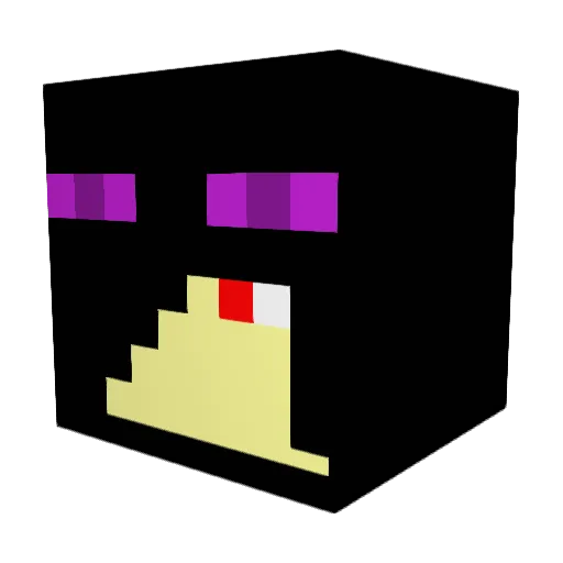 VworldKC Minecraft avatar head, 3D render