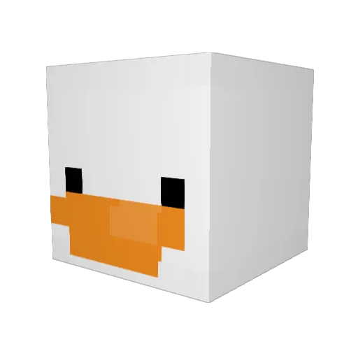 VxQ2 Minecraft avatar head, 3D render