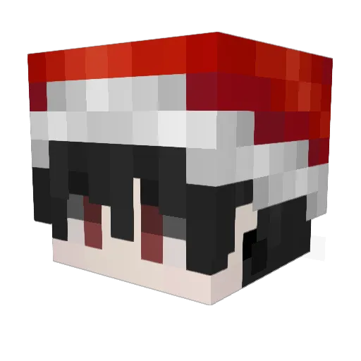 VxSamxV Minecraft avatar head, 3D render