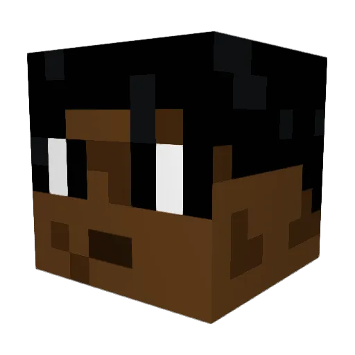 VxShelby Minecraft avatar head, 3D render