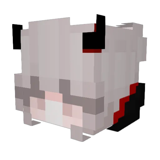 Vxaxa Minecraft avatar head, 3D render