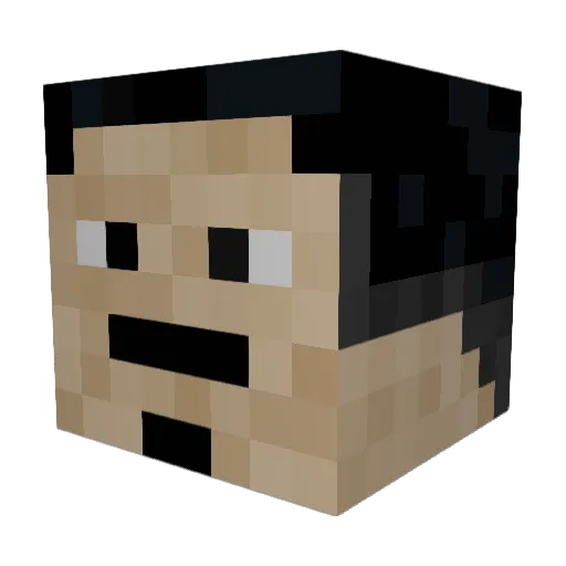 Vxctor11 Minecraft avatar head, 3D render