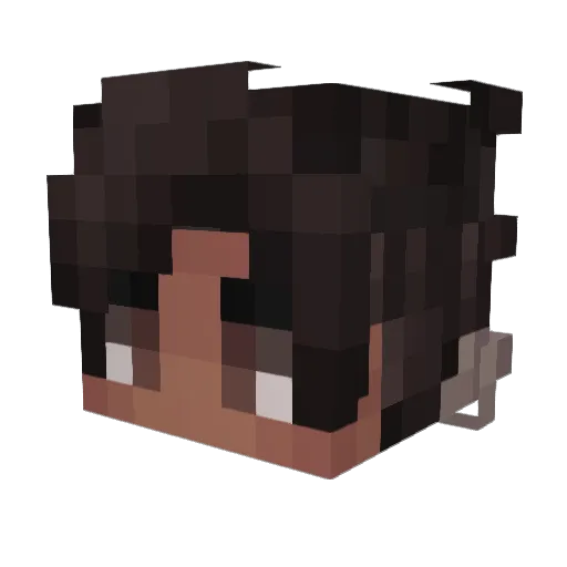 Vxdhq Minecraft avatar head, 3D render