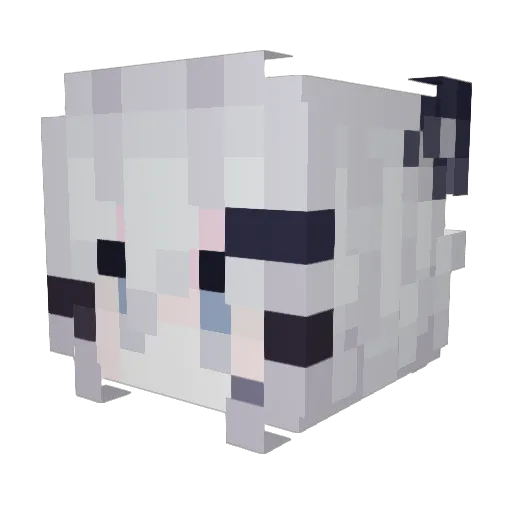 Vxlentik Minecraft avatar head, 3D render