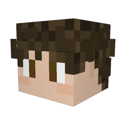 VxnityXV Minecraft avatar head, 3D render