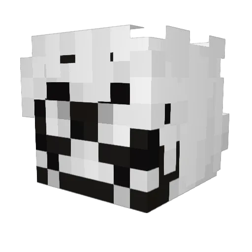 Vxnzu Minecraft avatar head, 3D render