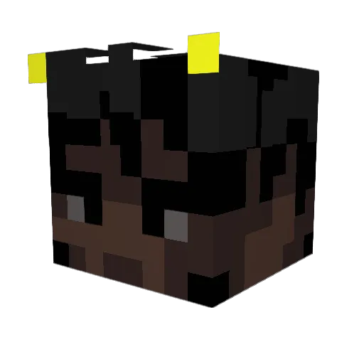 Vxokz Minecraft avatar head, 3D render