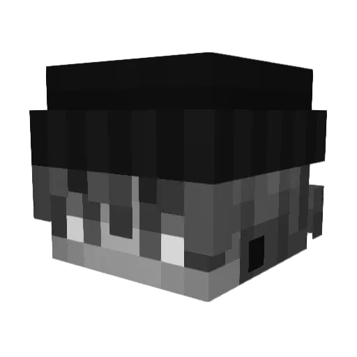 Vxrstrahlt Minecraft avatar head, 3D render