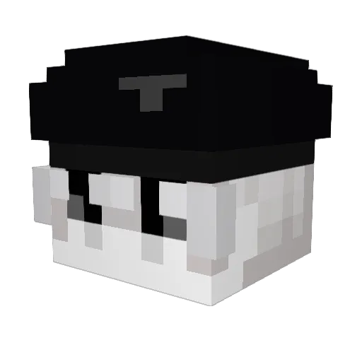 Vxsplii Minecraft avatar head, 3D render