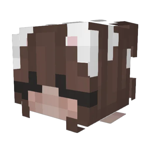Vxsupercar Minecraft avatar head, 3D render