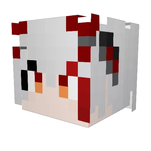 VyNex_ Minecraft avatar head, 3D render