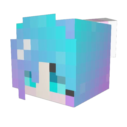 VyVictory Minecraft avatar head, 3D render