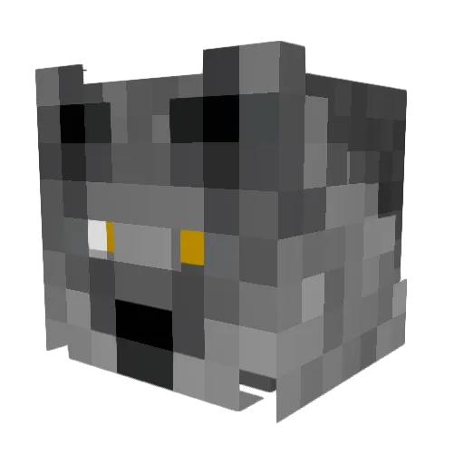 Vyaatu Minecraft avatar head, 3D render