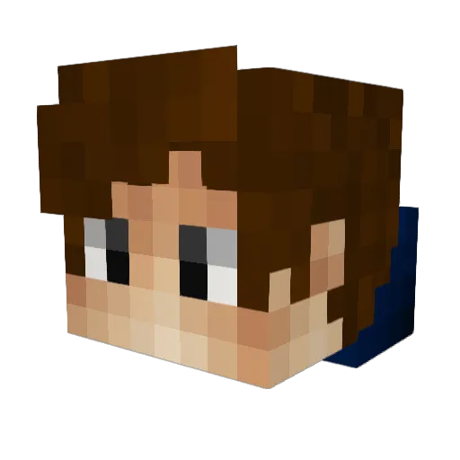 Vyast Minecraft avatar head, 3D render