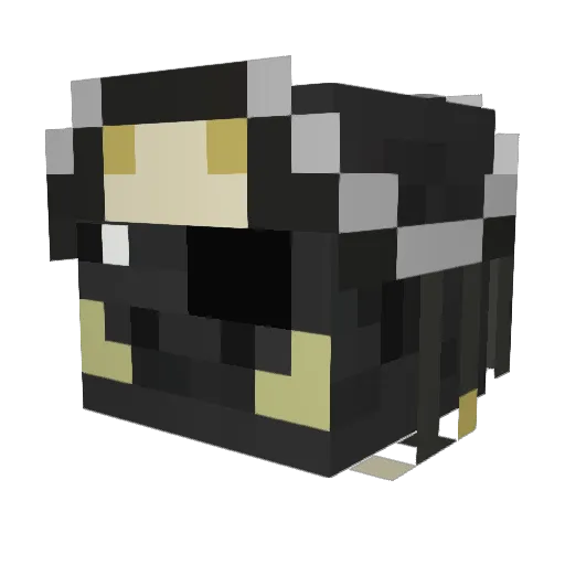 Vybur Minecraft avatar head, 3D render