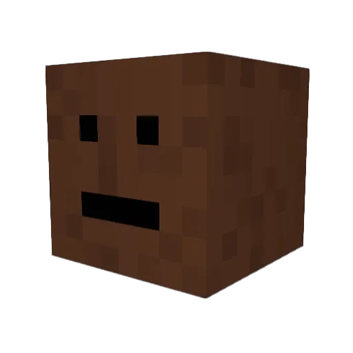 Vycros_ Minecraft avatar head, 3D render