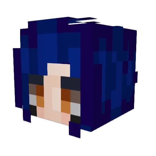 Vyct0r Minecraft avatar head, 3D render