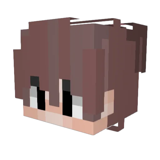 Vydrous3 Minecraft avatar head, 3D render