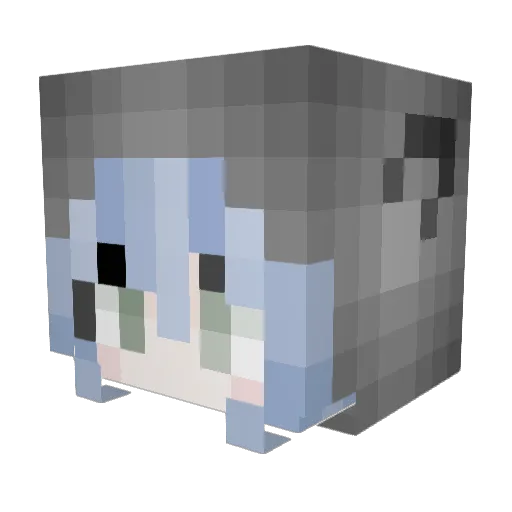 Vygu Minecraft avatar head, 3D render