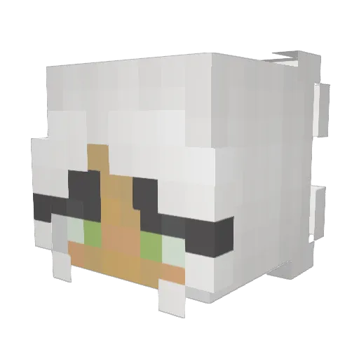 Vykeco Minecraft avatar head, 3D render