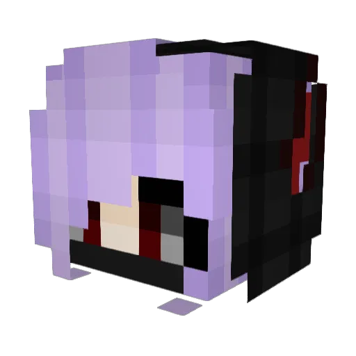 Vykiria Minecraft avatar head, 3D render