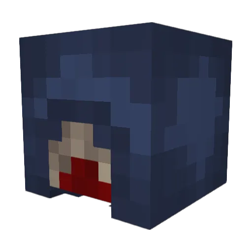 Vylanthropist Minecraft avatar head, 3D render