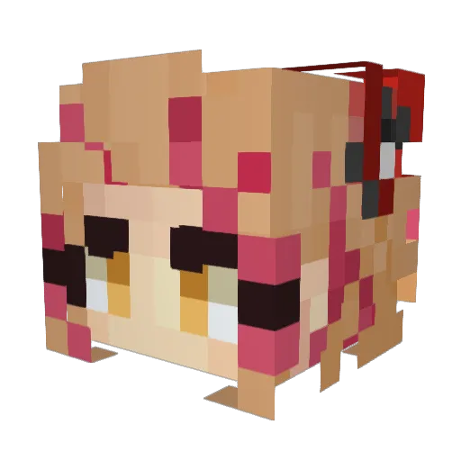 VyliaJesterz Minecraft avatar head, 3D render