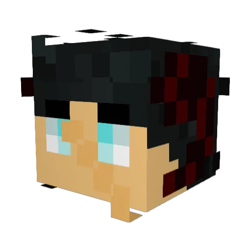 Vymph Minecraft avatar head, 3D render