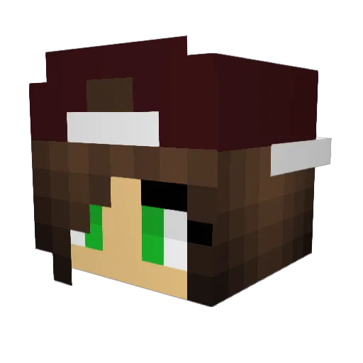 Vyn_Halcyon Minecraft avatar head, 3D render