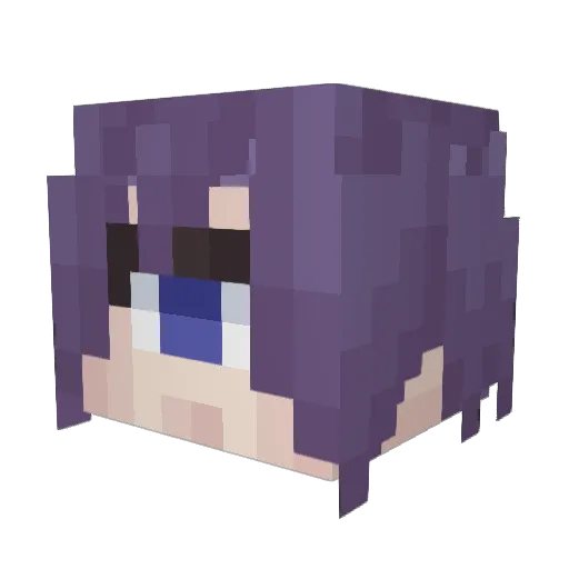 VynalRecord Minecraft avatar head, 3D render